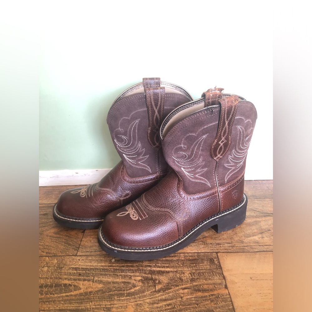 ARIAT Womens Fatbaby Heritage Dapper Western Boots SZ 9 B Rounded Toe 10029492